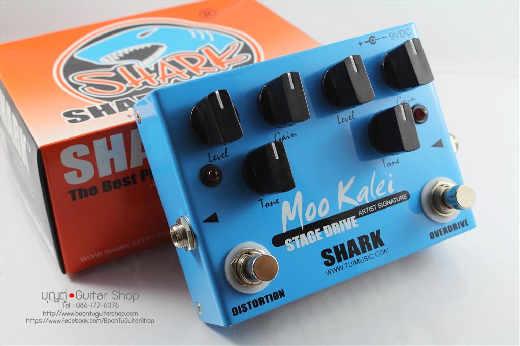 Moo Kalei Stage Drive SHARK ギターエフェクター SHARK Moo Kalei Stage Drive : บุญตู่ Guitarshop