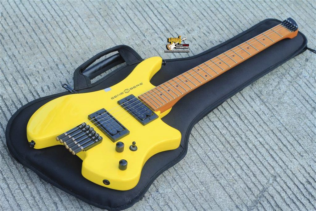 Geneberg V2 Headless Yellow Guitar Guitarshop